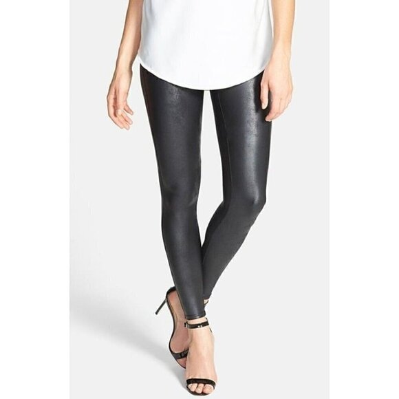 Spanx Faux Leather Leggings Large - Picture 3 of 9